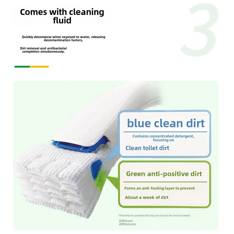 Japanese SC Johnson Disposable Toilet Brush with Cleaner & Replacement Head | Home Cleaning Supplies