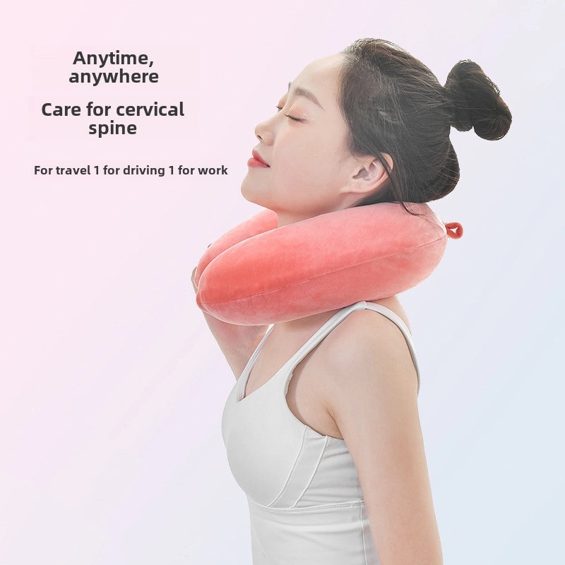 Memory Foam U-Shaped Travel Neck Pillow for Car, Plane, Student Nap | Travel Accessories
