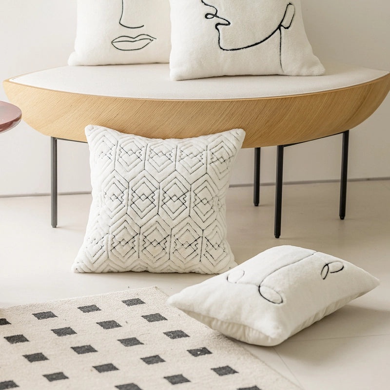 Plush Pillowcase Decorative Cushion for Living Room Sofa Bed Back Support|Home Decor Cushions