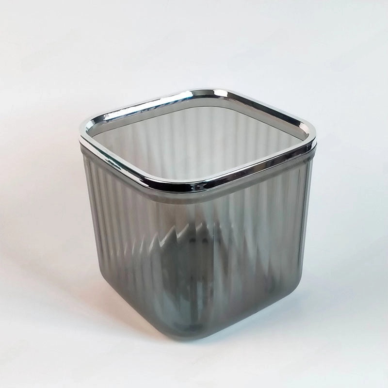 Push-Open Mini Desktop Trash Can Transparent Small Table Paper Bin for Bedroom Office Home Use|Home & Living>Storage & Organization>Trash Bins