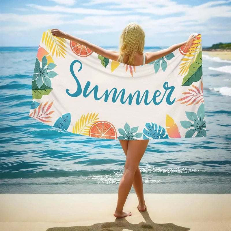 Elegant Floral Butterfly Beach Towel with Superfine Fiber for Casual Bathing|Beach Towels and Accessories