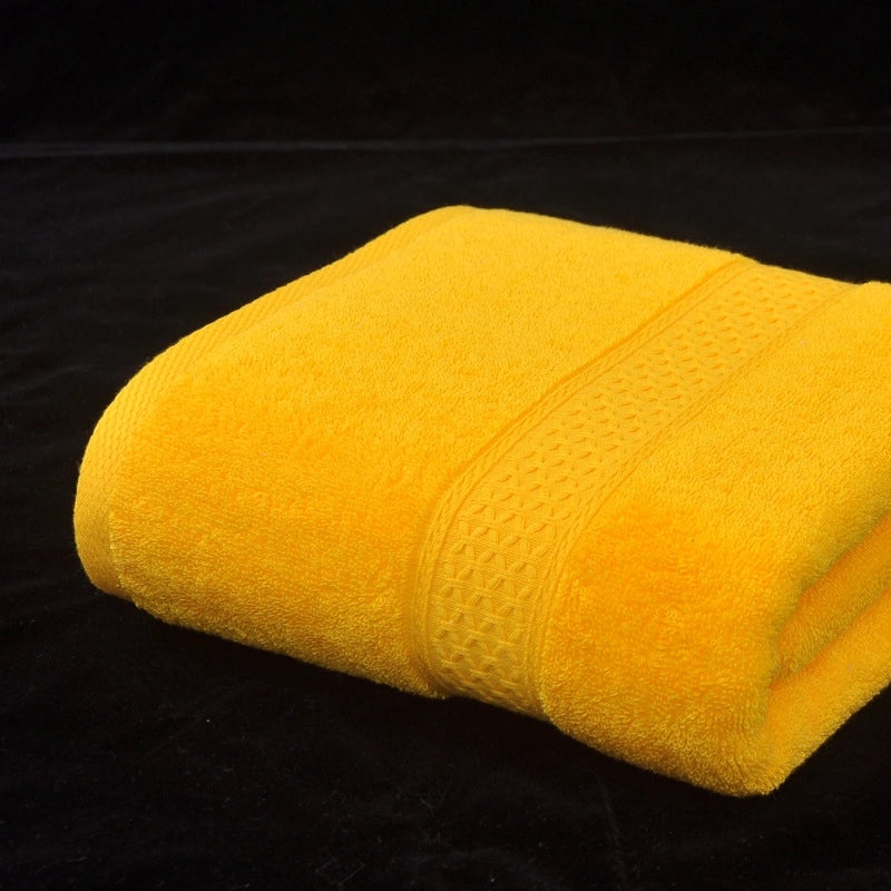 Plain Cotton Bath Towel Soft Absorbent Household Bath Towel 11 Colors Available|Home Textiles & Towels