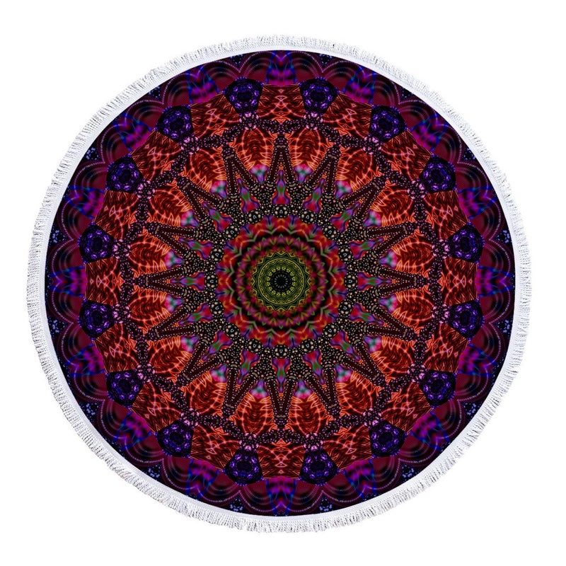 Ethnic Geometric Pattern Lightweight Microfiber Beach Towel for Casual Outdoor Use|Beach Towels