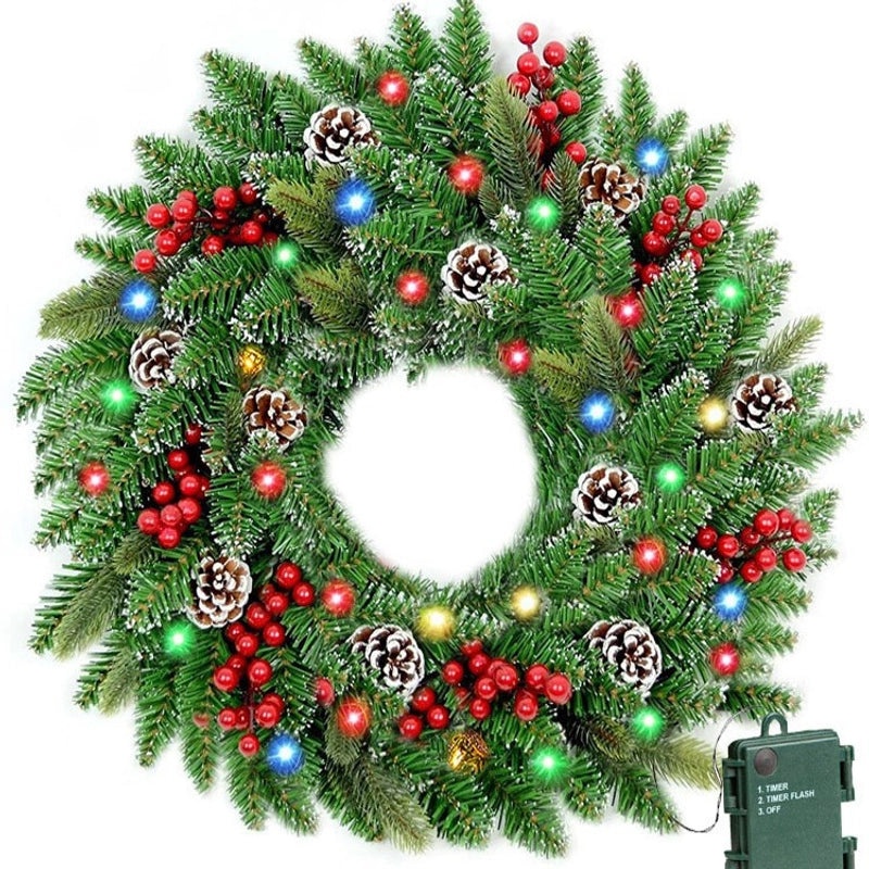 Christmas Rattan Garland 40CM 50CM 60CM Festive Holiday Decoration for Home|Christmas Decorations
