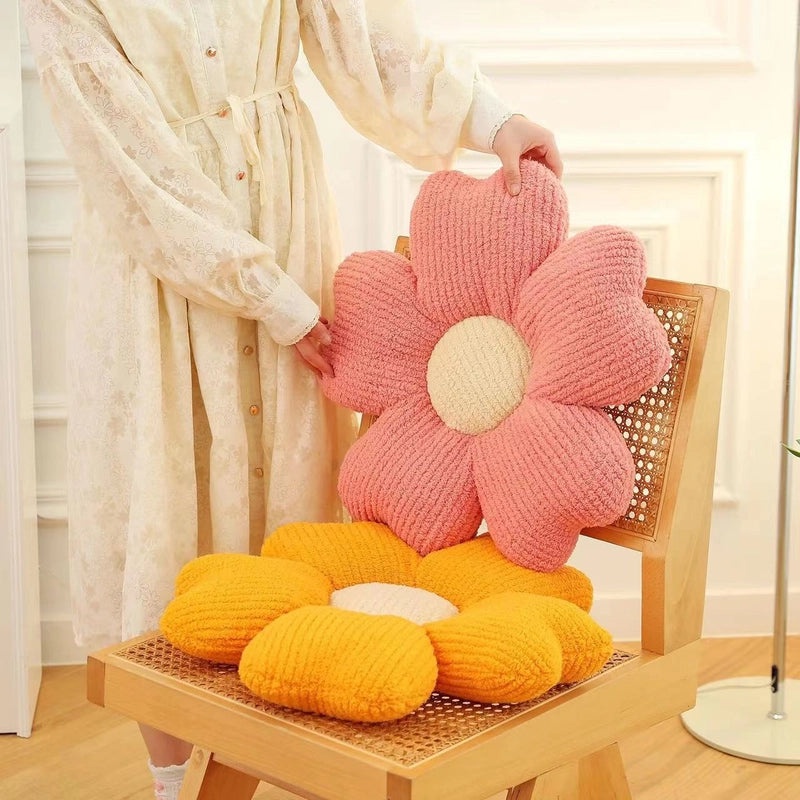 Breathable Five-Petal Flower Macaron Cushion for Home Sofa and Dining Chair Comfort|Home Decor Cushions