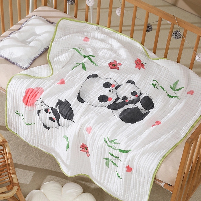 Newborn Baby Soft Cotton Bath Towel Absorbent Gauze Wrap Summer Lightweight Quilt|Baby Bath & Towels
