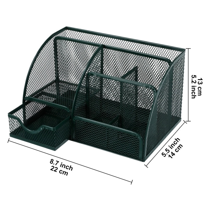 Creative Metal Pen Holder Hollow Desktop Organizer Stationery Storage Box | Office Supplies