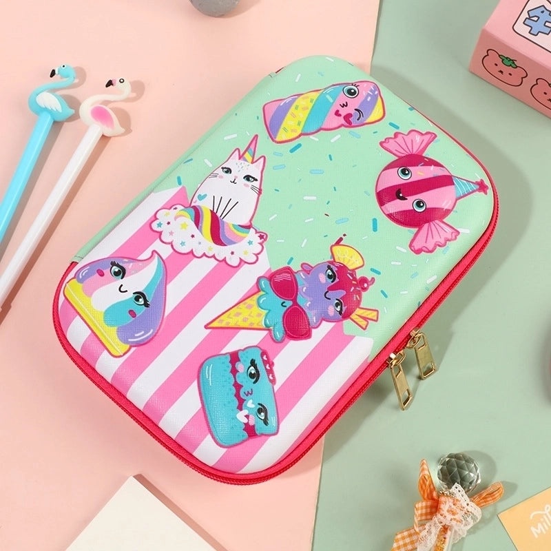 Cute EVA PU Cartoon Pencil Case for School Supplies | School Stationery
