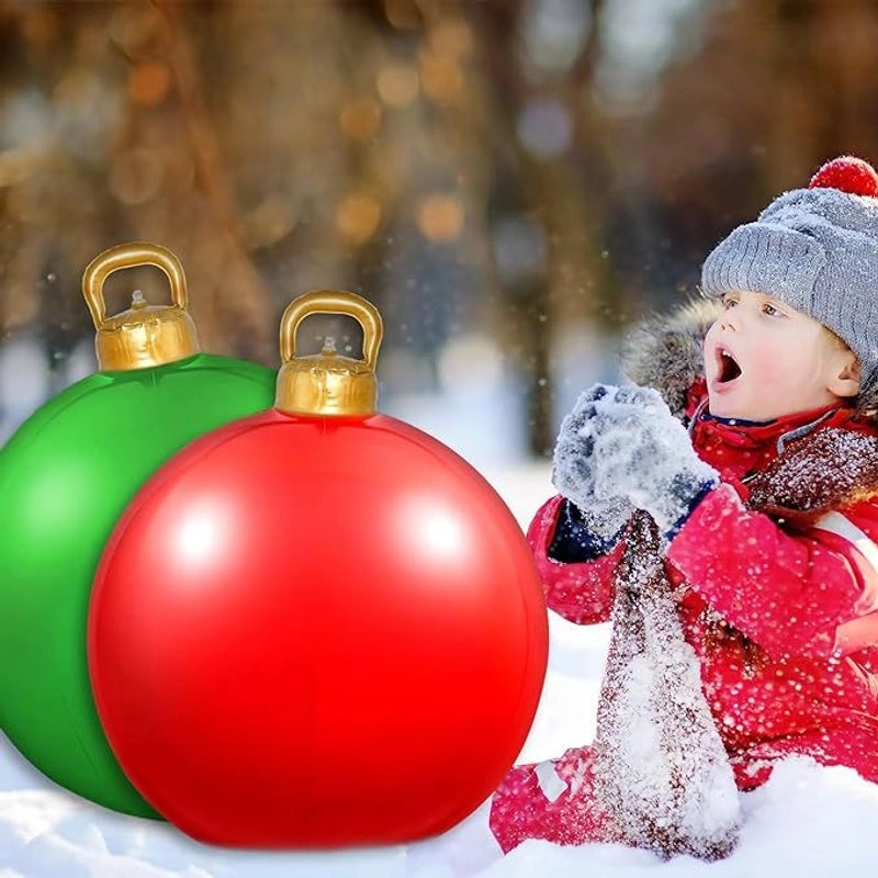 Christmas Inflatable Decorative Ball for Outdoor Holiday Decor | Outdoor Holiday Decorations