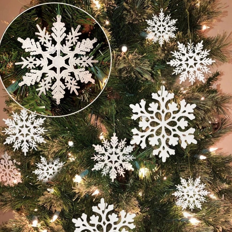 Minimalist Snowflake Christmas Ornament, Classic Holiday Hanging Decorative Props for Daily Home Decor|Holiday Decorations
