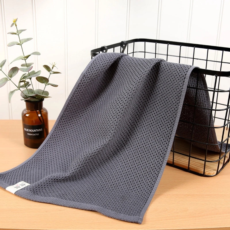 Cotton Honeycomb Gauze Square Face Towel Soft Absorbent Waffle Bath Gift|Home Textiles Bath Towels