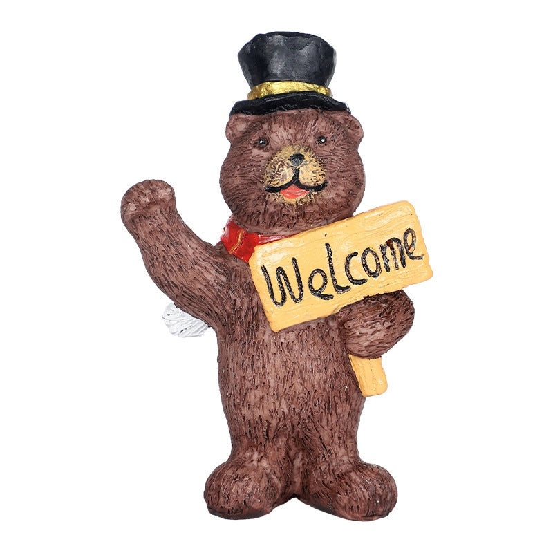 Christmas Nordic Cute Bear Resin Ornament Holiday Decoration|Home Decor Ornaments