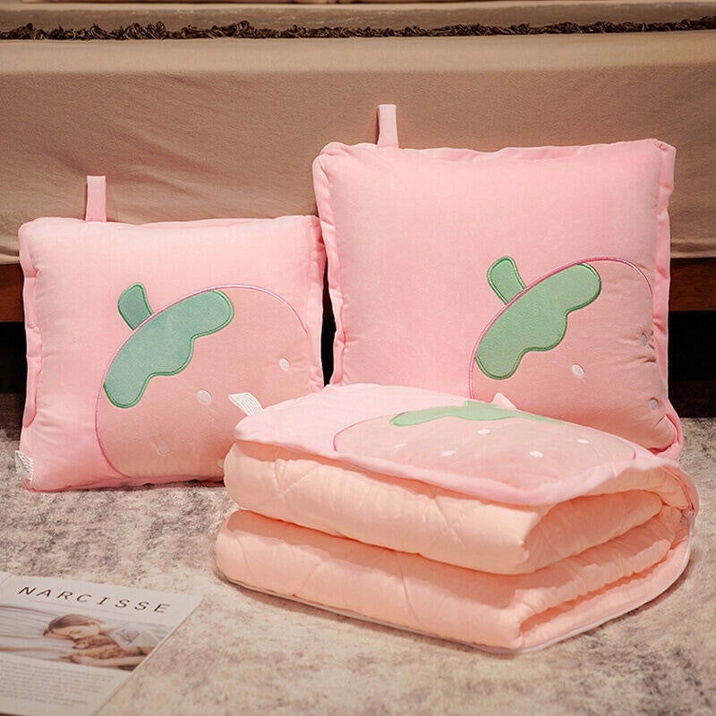 Multifunctional Folding Nap Pillow and Quilt Two-in-One Portable Airable Cover for Office Car Table Use|Home & Living