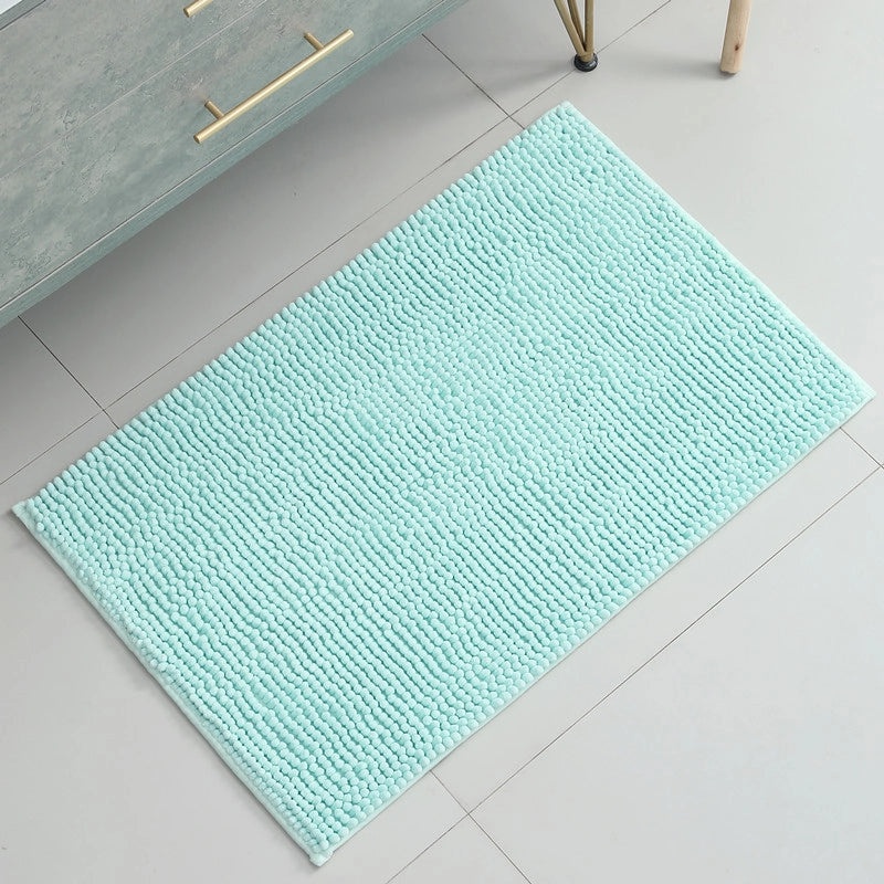 Soft Chenille Plush Floor Mat | Bathroom & Bedroom Carpet Absorbent Door Rug | Home Decor Accessories|Bath Mats
