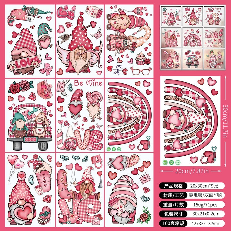 Valentine's Day Heart Shaped PVC Wall Decor for Casual Home|Home Decor