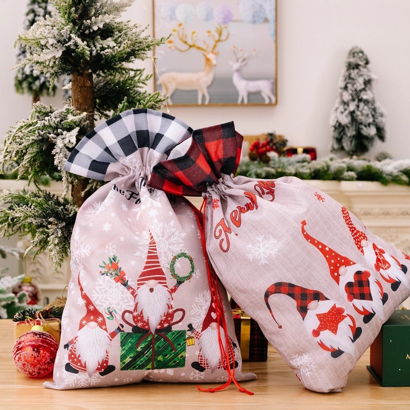 Holiday Cartoon Color Block Storage Bag for Daily Use | Home Storage & Organization