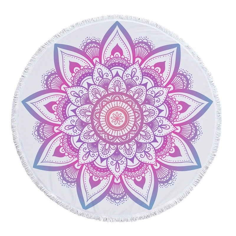 Ethnic Geometric Pattern Lightweight Microfiber Beach Towel for Casual Outdoor Use|Beach Towels