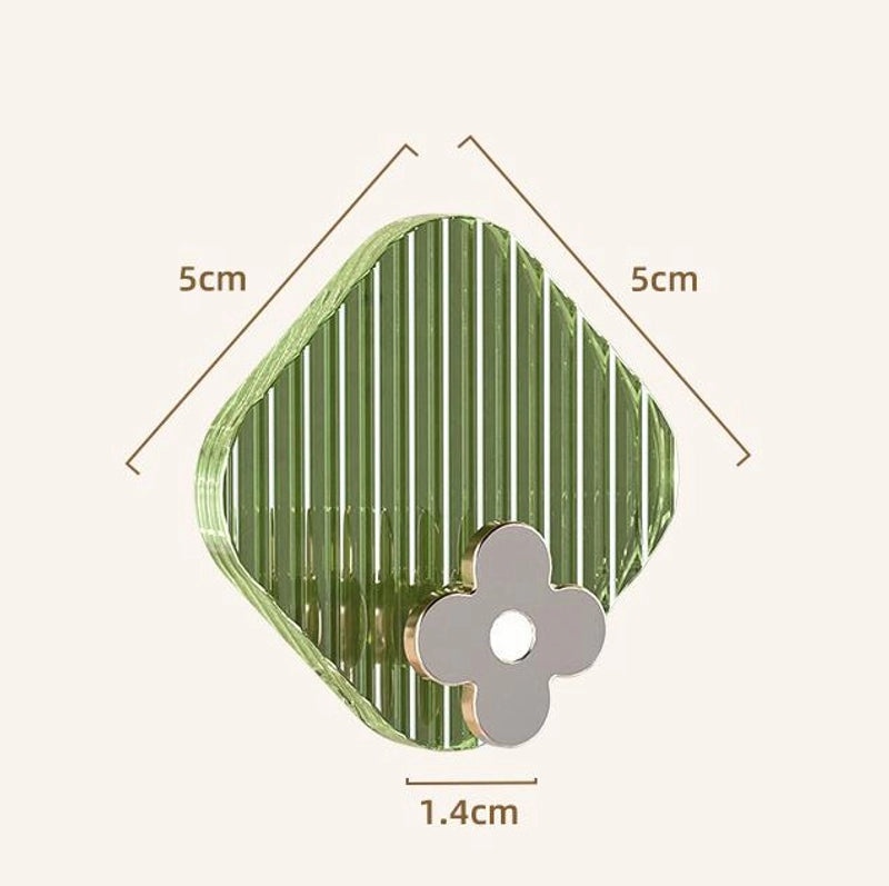 Minimalist Four Leaf Clover Hooks ABS PET Material | Home Organization Accessories