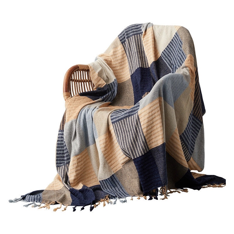 Chenille Sofa Towel Cover Non-slip Cotton Blanket Nordic Style Sofa Protector|Home Textiles & Sofa Accessories