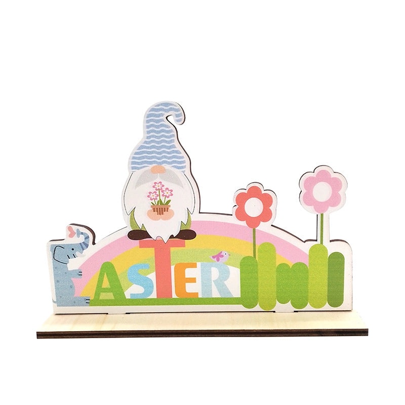 Easter Casual Elegant Wooden Letter Boxwood Table Decoration for Holiday Banquet Party 1 Piece|Home Decor