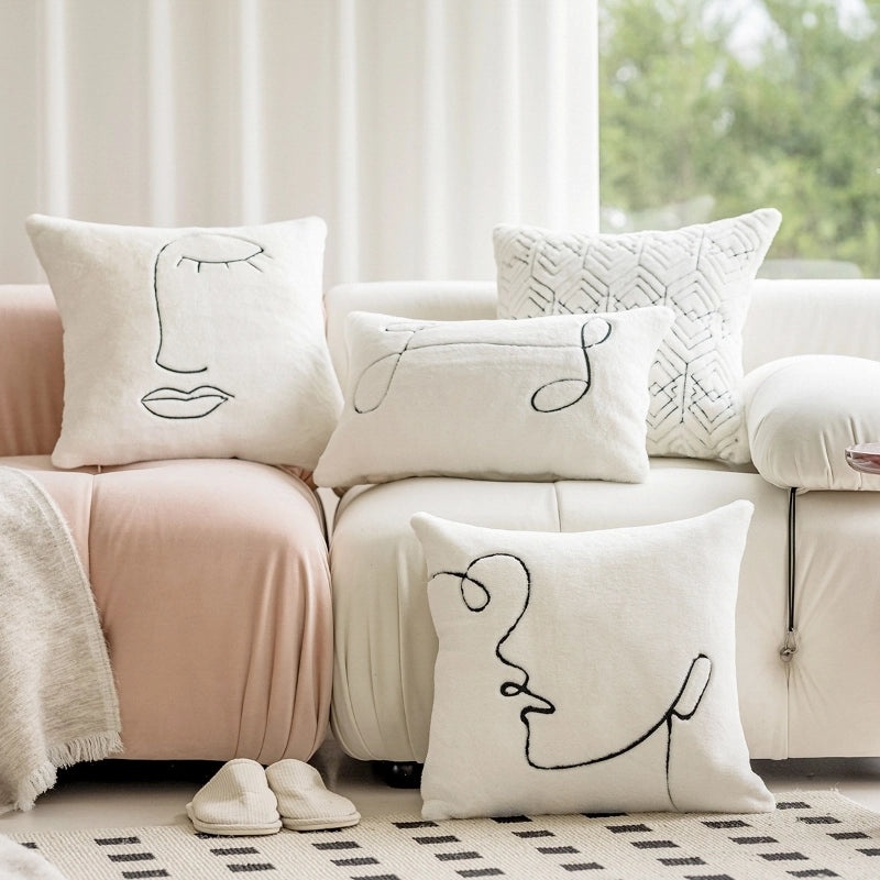 Plush Pillowcase Decorative Cushion for Living Room Sofa Bed Back Support|Home Decor Cushions