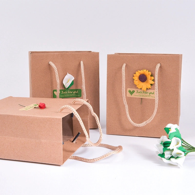 Retro Kraft Paper Jewelry Gift Bag | Jewelry Packaging
