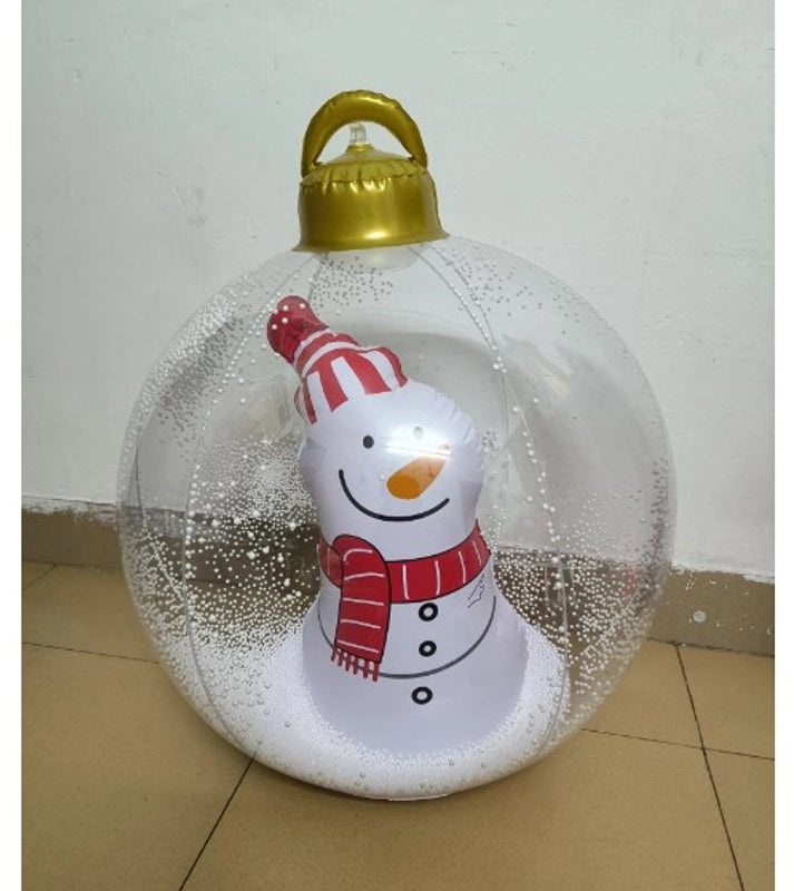Christmas Pastoral Tree Santa Claus Snowman PVC Decorative Props for Festival Party|Seasonal Decorations