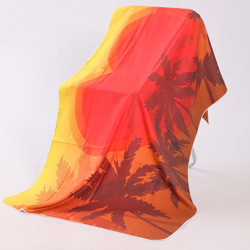 Underwater Animal Print Double-Sided Velvet Polyester Bath Towel | Bath & Beach Towels