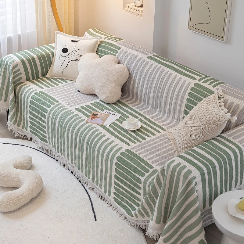 Universal Sofa Cover Dustproof All-Season Nordic Style Sofa Towel Blanket|Home Decor & Sofa Accessories