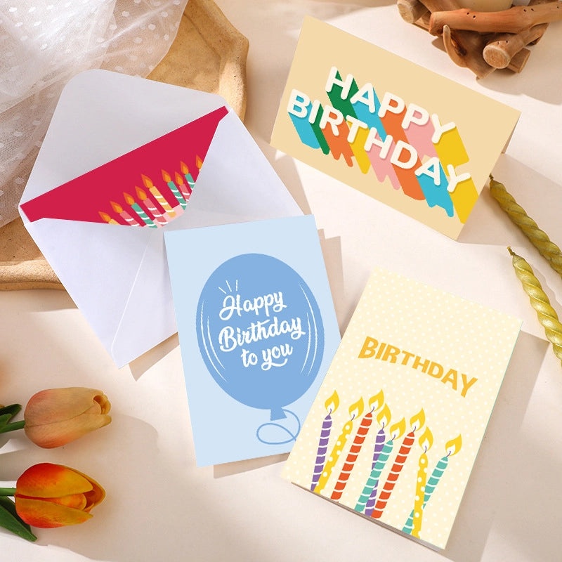 Minimalist Birthday Letter Greeting Card for Holiday Banquet Invitations|Greeting Cards