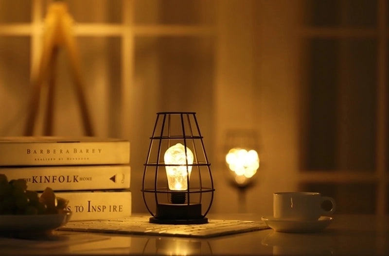 Minimalist Geometric Iron Night Lights for Indoor Parties | Home Decor Lighting