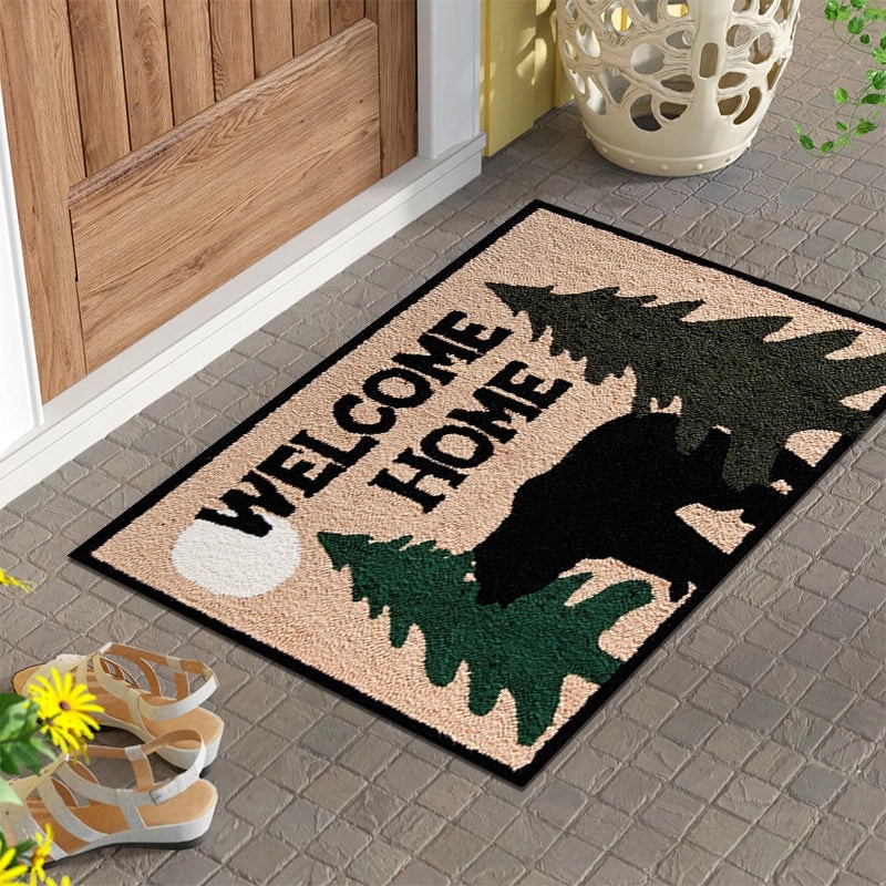 Imitation Coconut Palm Outdoor Door Mat Gray Non-Slip Floor Mat Durable Entryway Rug|Home Decor & Outdoor Mats