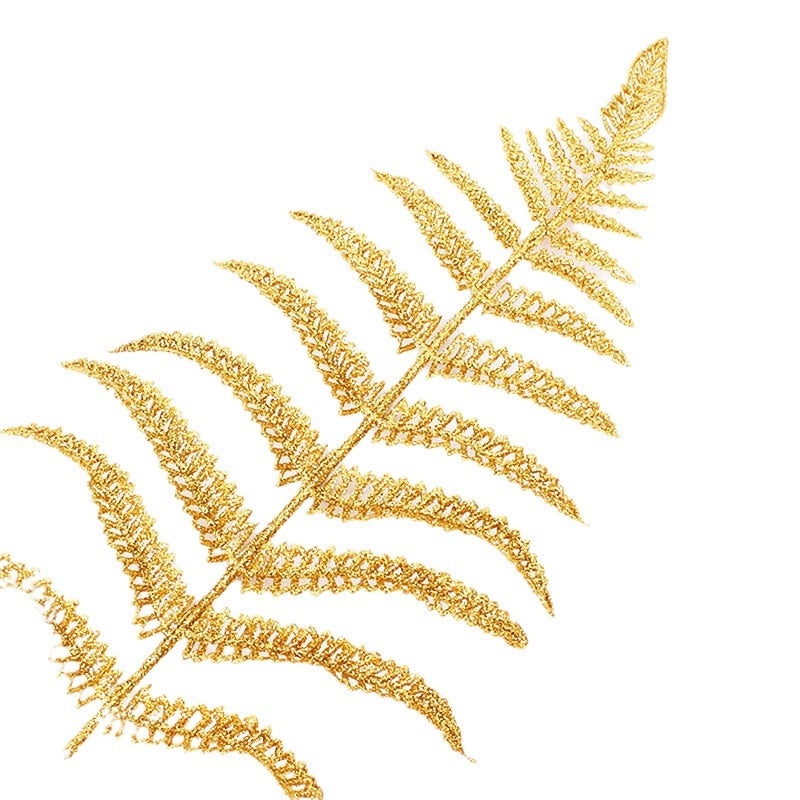 Christmas Tree Plug-in Glitter Persian Leaf Fake Leaf Home Decor Festive Holiday Ornament|Home Decor