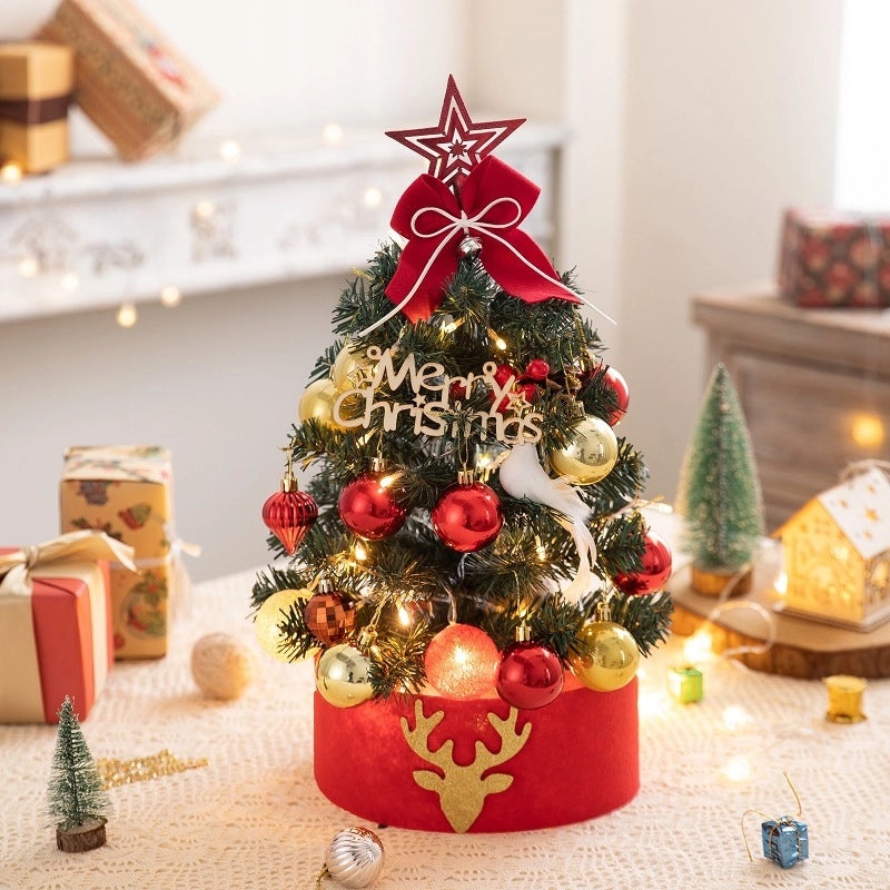 45cm Small Flocking Christmas Tree Set DIY Holiday Decoration Ornaments for Home | Christmas Decorations