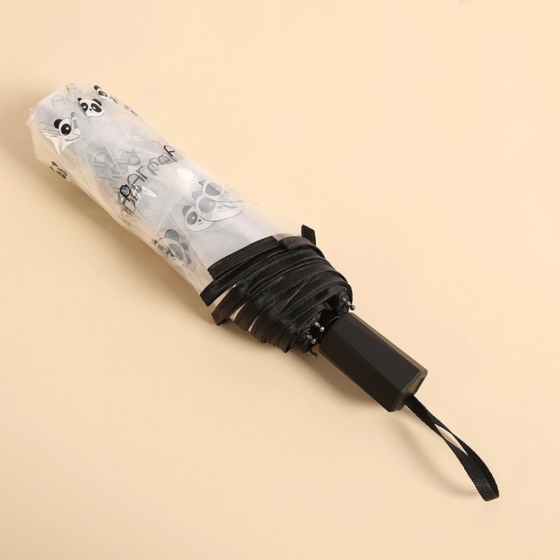 Cute Transparent Cartoon Umbrella Thickened Clear Student Rain Gear for Outdoor Photoshoot | Umbrellas & Rain Gear