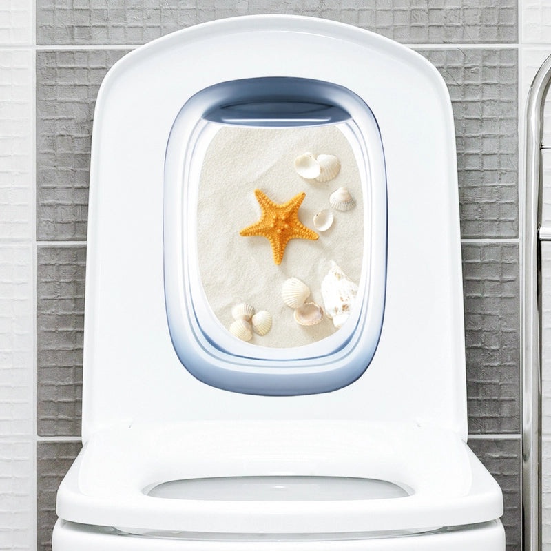 Elegant Landscape PVC Wall Sticker for Bathroom Decor|Home Decor & Wall Art