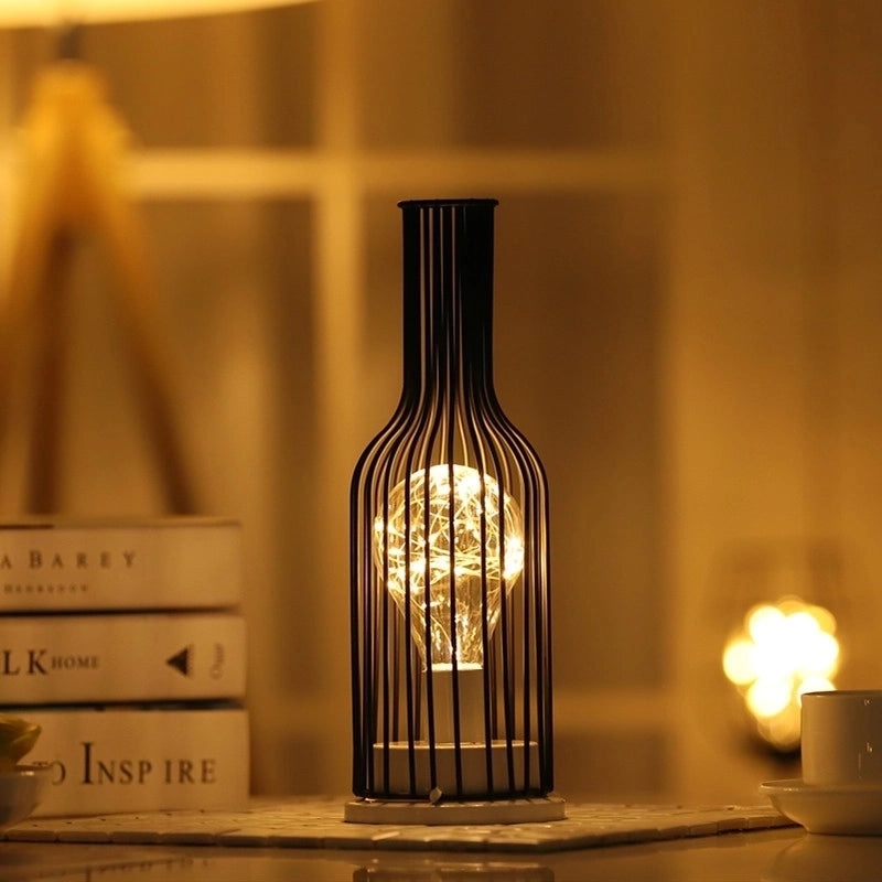 Minimalist Geometric Iron Night Lights for Indoor Parties | Home Decor Lighting