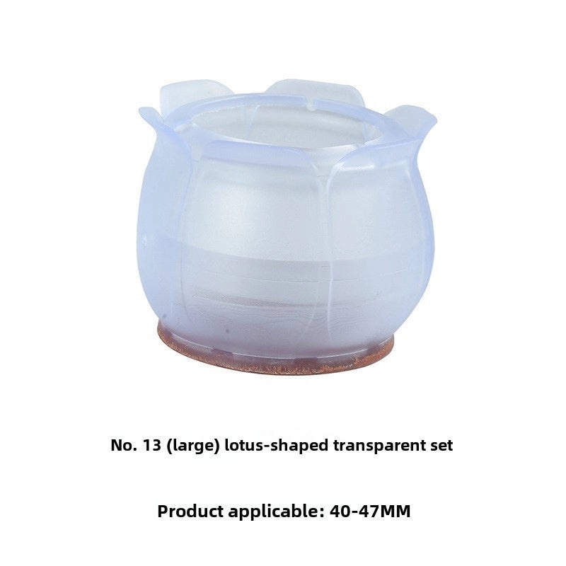 Transparent Silicone Non-Slip Table and Chair Leg Covers for Floor Protection and Longevity | Home & Living Accessories