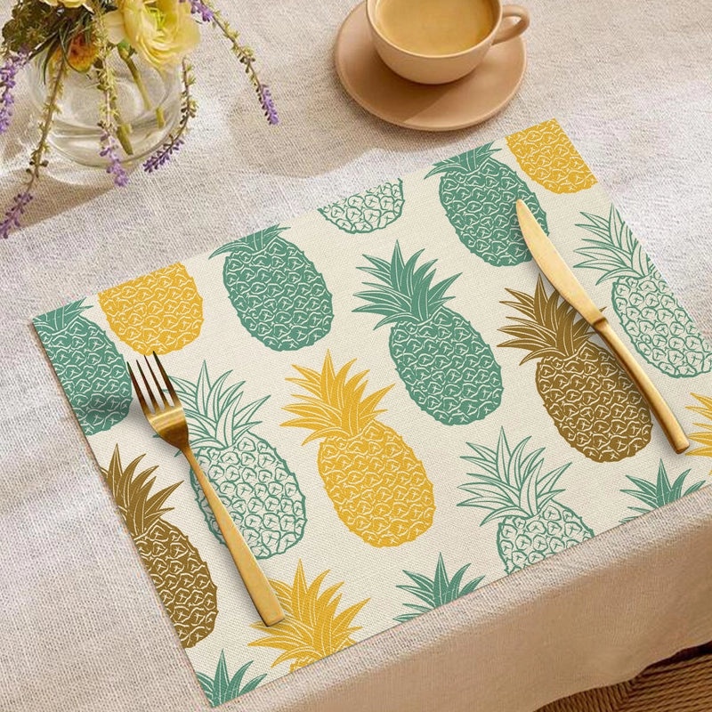 Elegant Nordic Linen Fruit Pattern Cushion Cover for Sofa and Couch | Home Decor Pillows & Cushions