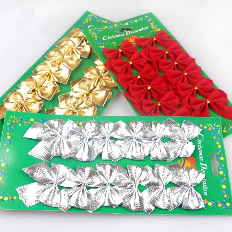 Christmas Elegant Bow Knot Hair Accessory Flocking Party Festival Decoration|Hair Accessories