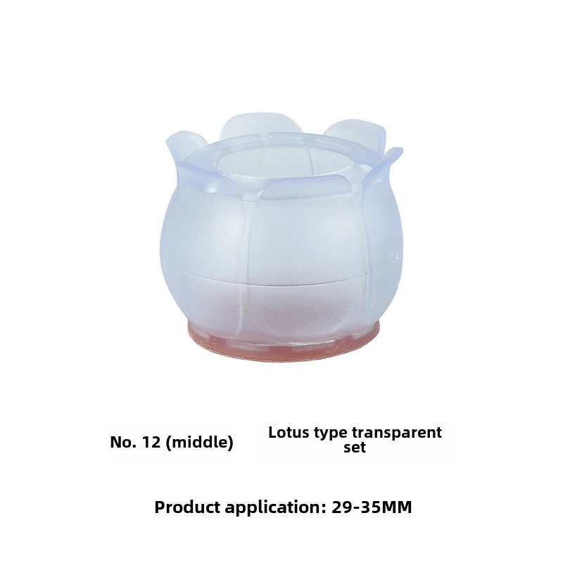 Transparent Silicone Non-Slip Table and Chair Leg Covers for Floor Protection and Longevity | Home & Living Accessories