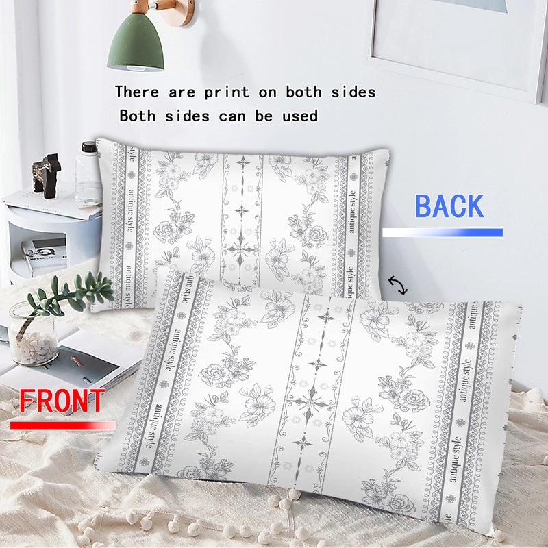Charming Letter and Daisy Print Polyester Pillowcases for Bedding|Home Decor & Bedding