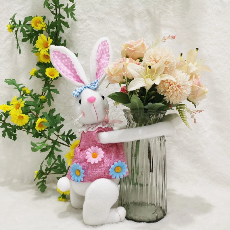 Adorable Easter Bunny Plush Indoor Home Decor Table Ornament | Home Decorations
