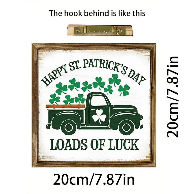 St. Patrick's Day and Easter Wooden Shamrock Rabbit Letter Home Decoration Party Supplies 1 Piece|Holiday Decorations