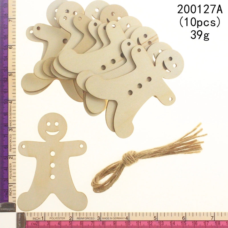 Wooden Boxwood Hanging Ornaments for Christmas Valentine’s Father’s Day Wedding Home Decor Crafts Birthday | Home Decor & Crafts