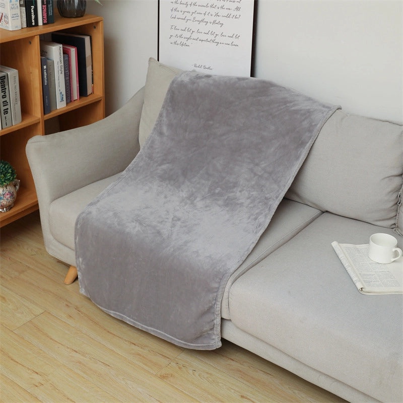 Flannel Coral Fleece Air Conditioning Blanket Small Soft Lambswool Nap Sofa Throw|Home Textiles & Blankets