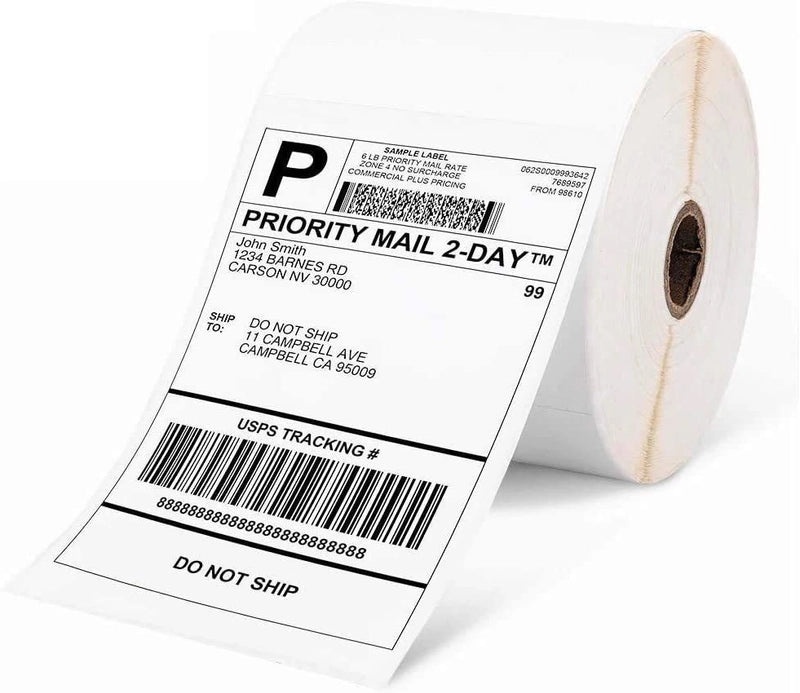 Phomemo Round Waterproof Thermal Label Paper Self-Adhesive Electronic Logistics Shipping Labels|打印耗材