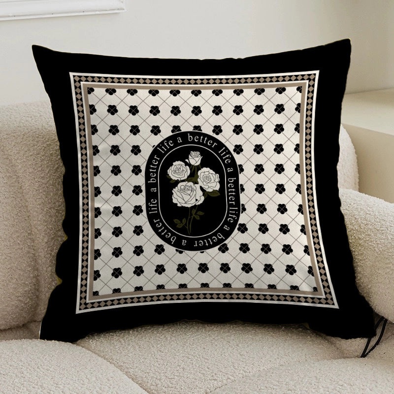 Plush Floral Velvet Cushion Covers for Sofa & Couch Decor|Home Decor