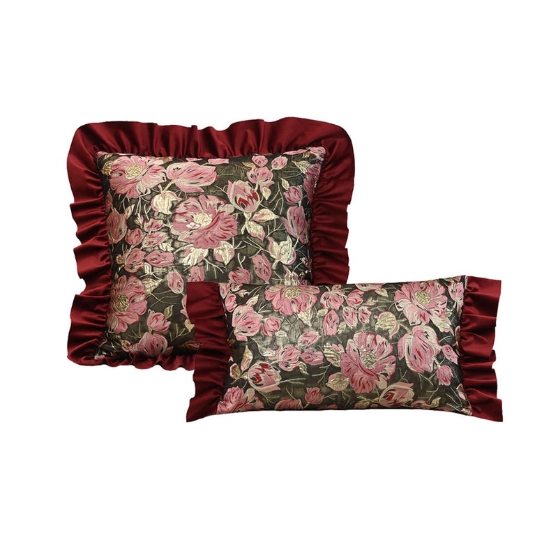 Minimalist Floral Polyester Throw Pillow Cover for Bedding | Home Decor Pillows
