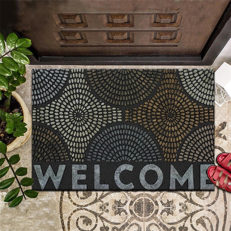 Retro Floral Animal Print Polyester Bath Rug for Bathroom | Home Decor & Bath Accessories